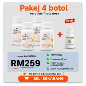 Goswiet – 4 Botol + Free Sucralose